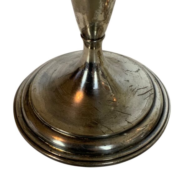 Jennings Brothers Silverplate Candlesticks 2325 Pair Taper Holders Traditional - Picture 4 of 9